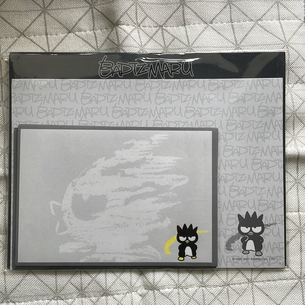 Vintage Bad Badtz-Maru Sanrio Letter Set 2001